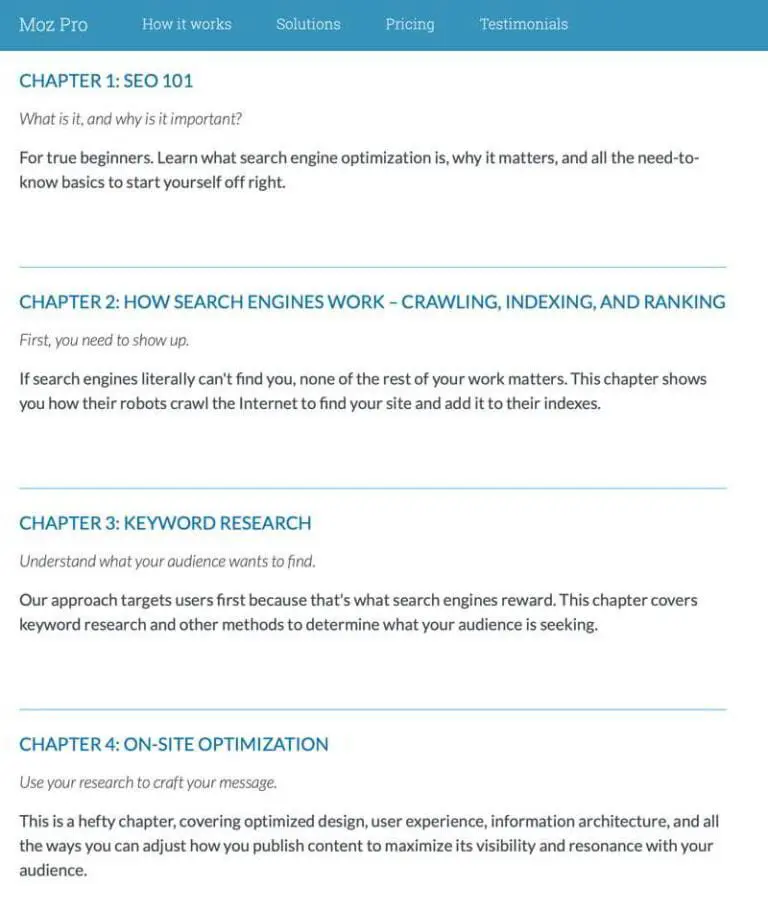 Moz's Beginner's Guide to SEO
