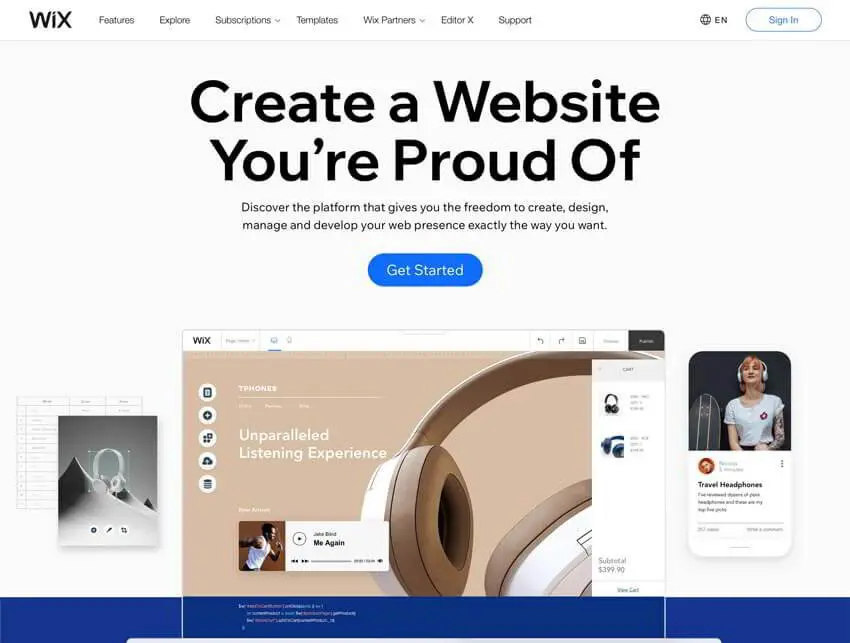 some people choose to go the DYI and use platforms like Wix to build their website.