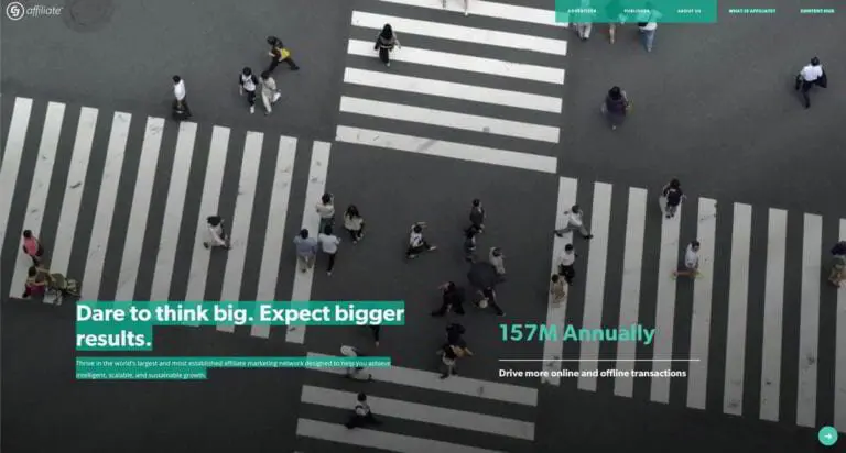 homepage of commission junction