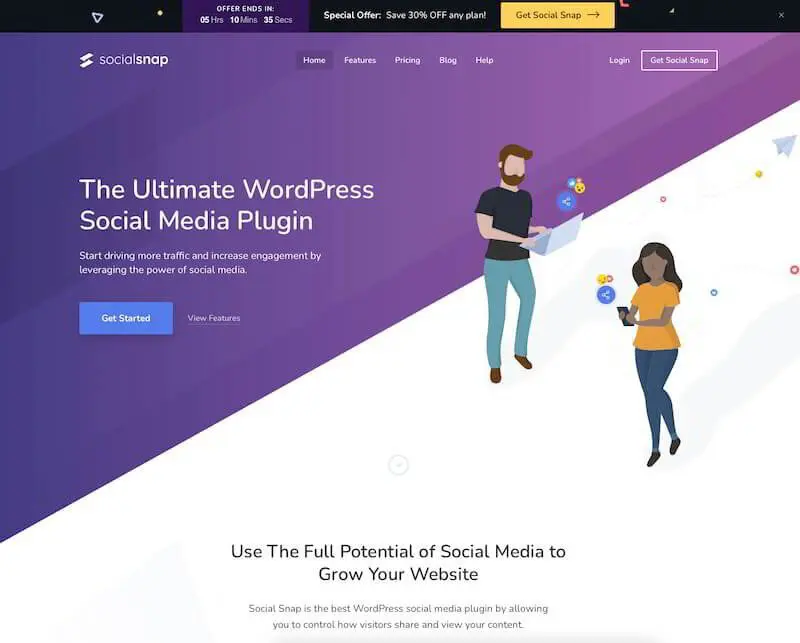 make blogs easy to share with sharing tools like social snap