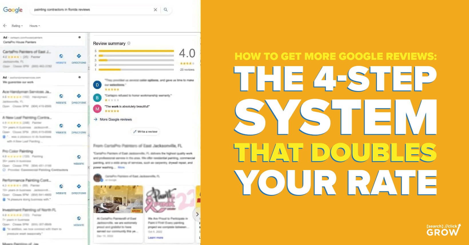 how to increase google reviews with this four step system