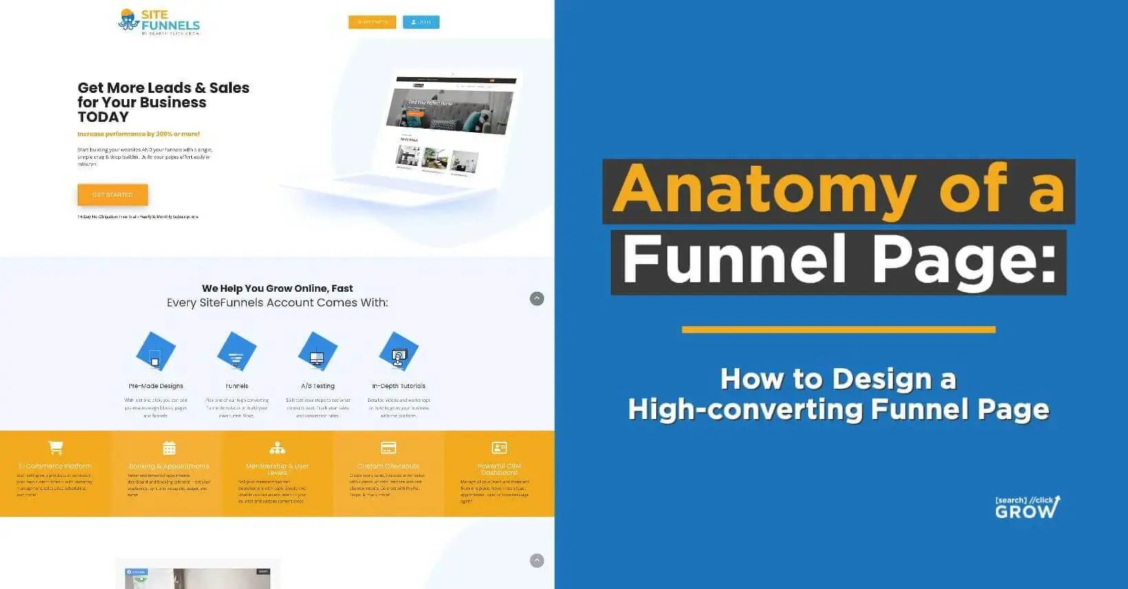 anatomy of a funnel page