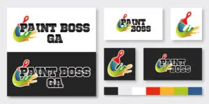 Paint boss logo design