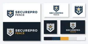 secure pro fence logo design