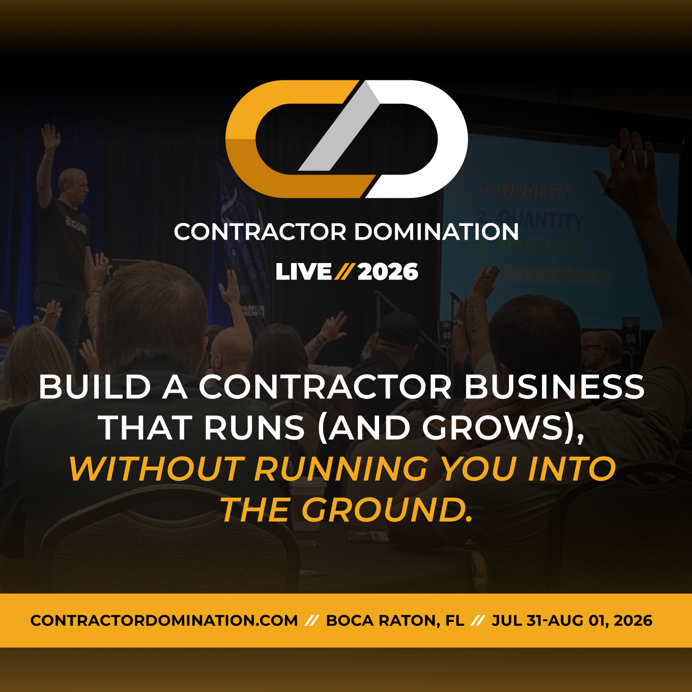 contractor domination live 2026
