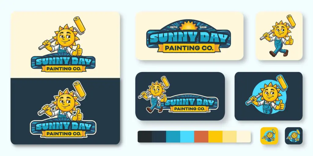 Sunny Day Painting Co. logo