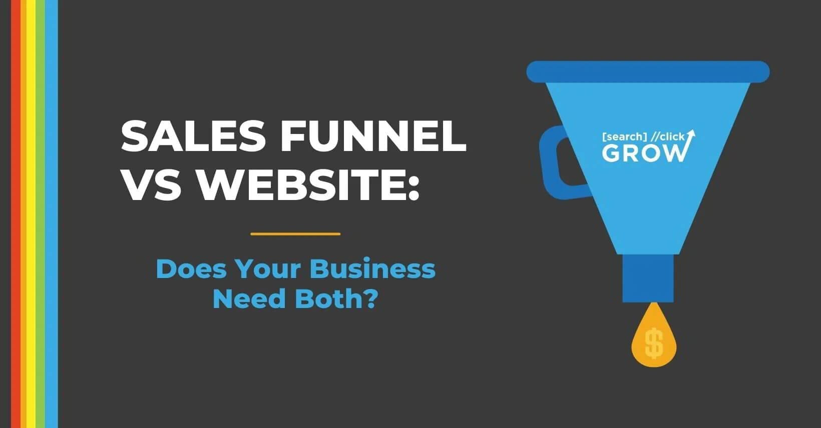 sales funnel vs website