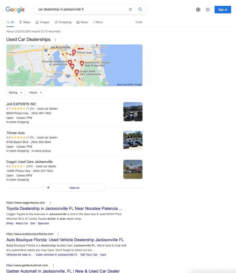 use local keywords to rank locally on google