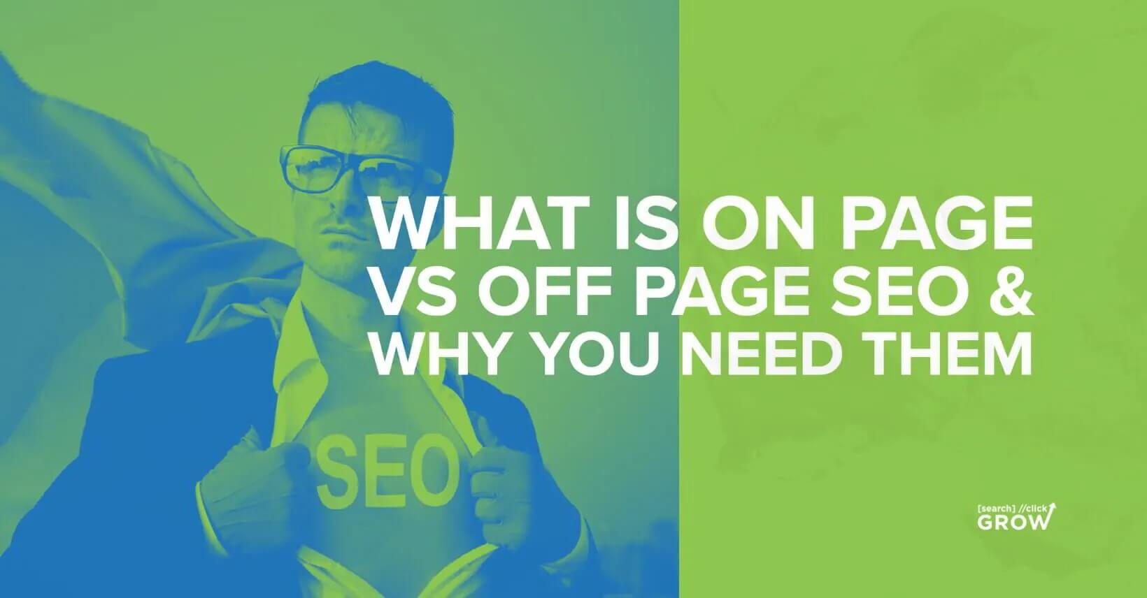 what is on page vs off page seo