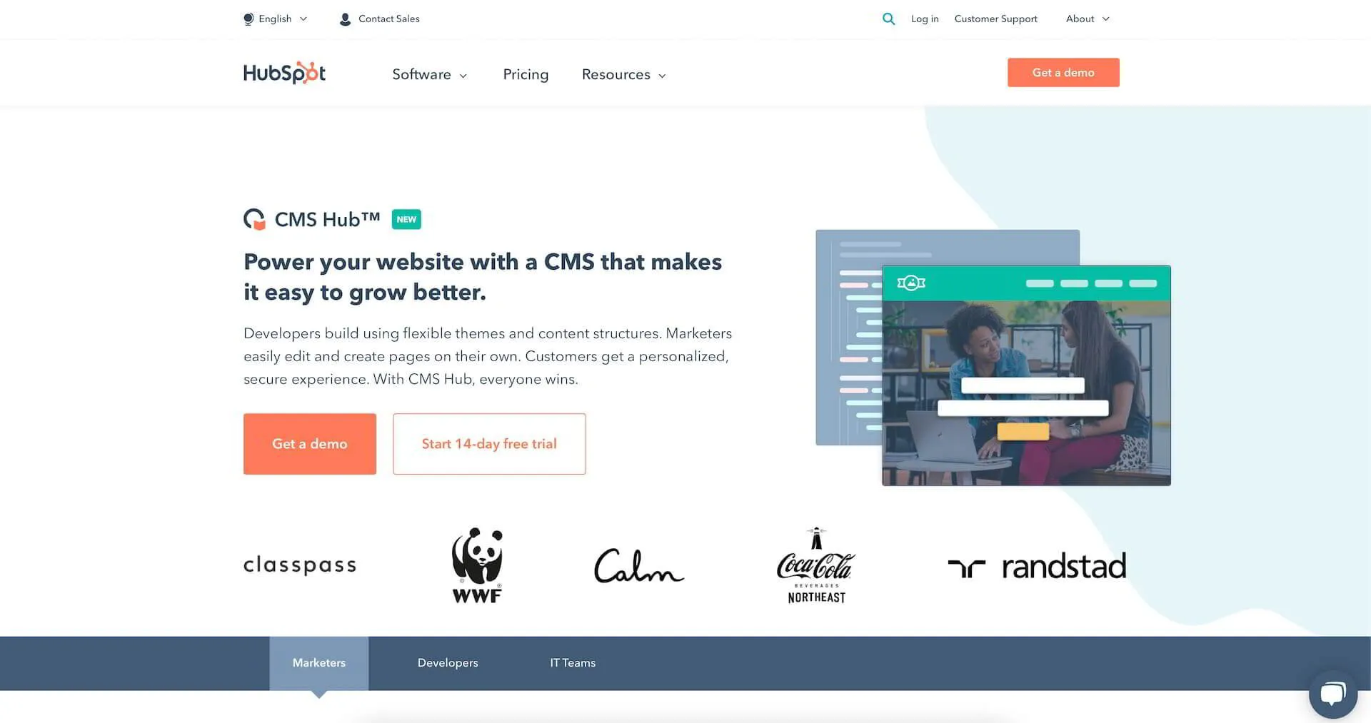 what is contant marketing hubspot CMS