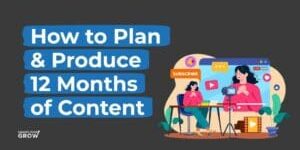 12 month content planner