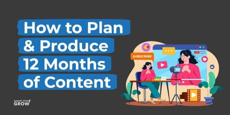 12 month content planner