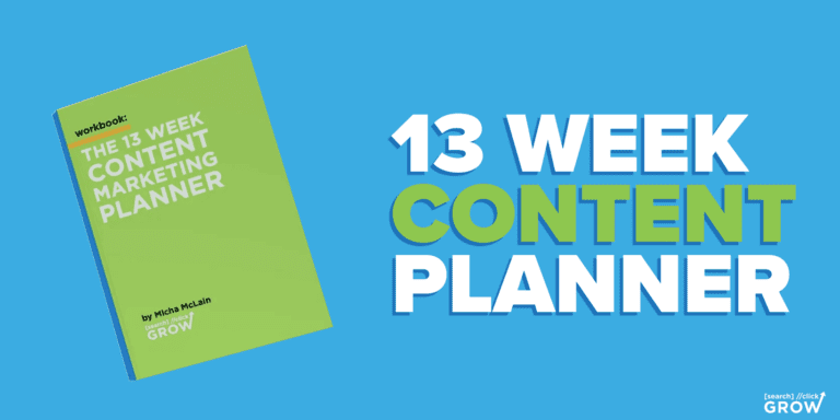 13 week content marketing planner for contractors