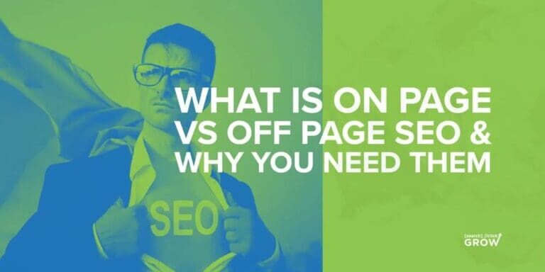 what is on page vs off page seo